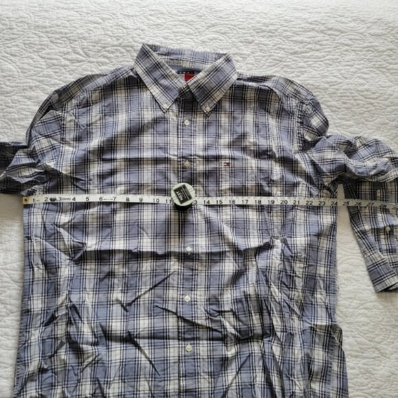 Tommy Hilfiger Men's Long Sleeve Cotton Shirts- Size L- Bundle of 3 - Picture 4 of 13